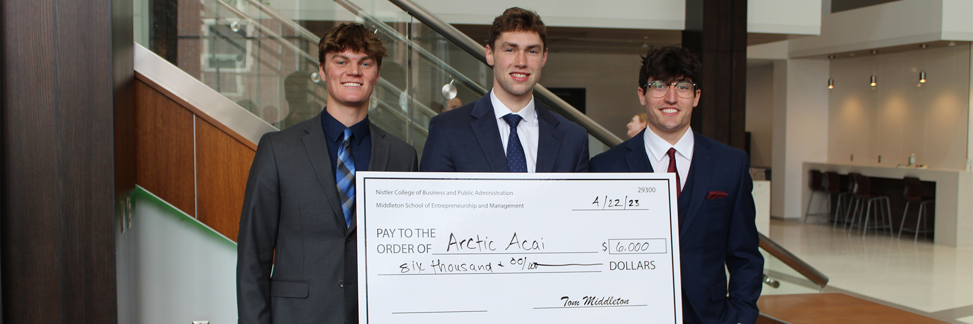 NCoBPA Students Win Prize at Middleton Business Plan Competition 