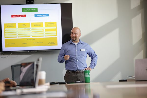 Dr. Notbohm leading discussion